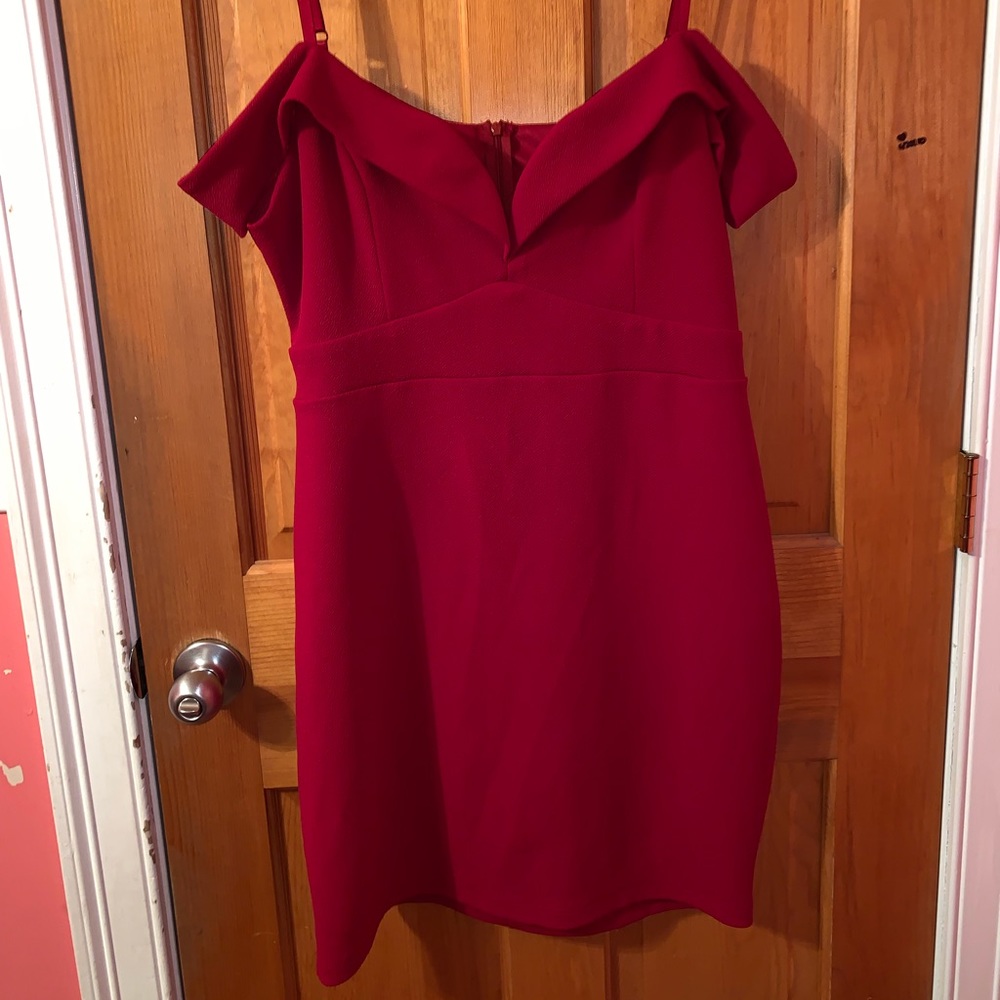 Off Shoulders Sweet heart Red Dress